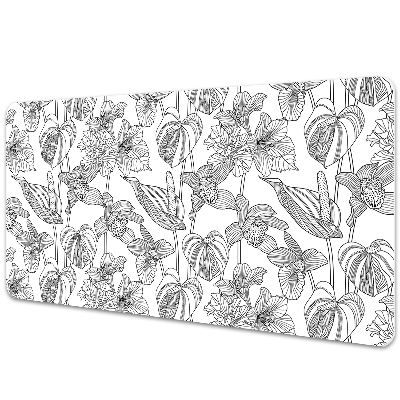 Iróasztal alátét Virág körvonalai