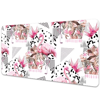 Iróasztal alátét Flamingók geometriai alapon