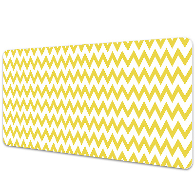 Iróasztal alátét Sárga geometriai cikkcakk