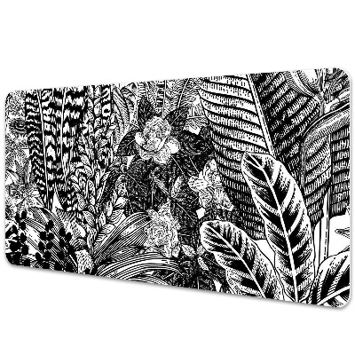 Iróasztal alátét Fehér és fekete levelek