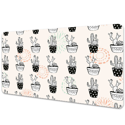 Iróasztal alátét Trópusi kaktuszok cserépben
