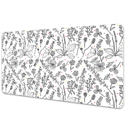 Iróasztal alátét Virág vázlat