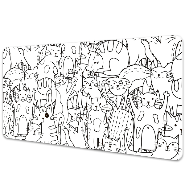 Könyökalátét Doodle stílusú macskák