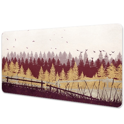 Iróasztal könyökalátét Erdei táj ősszel