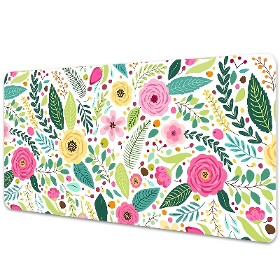 Iróasztal alátét Színes virágok