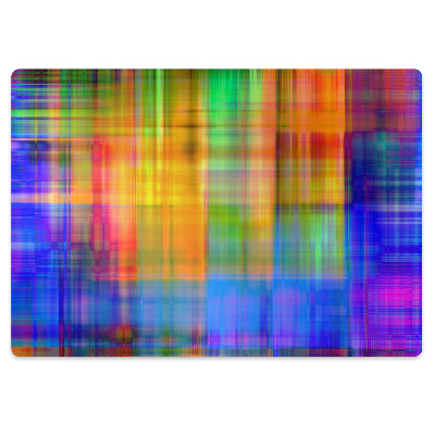 Padlóvédő székalátét Színes rács