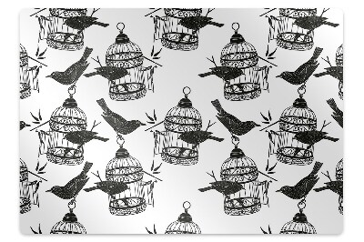 Szék szőnyeg Madarak egy ketrecben