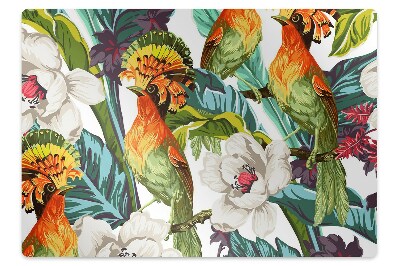 Padlóvédő székalátét Egzotikus madár motívum