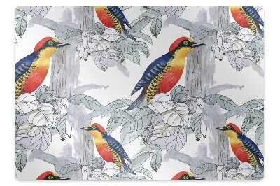 Padlóvédő székalátét Festett madár motívum