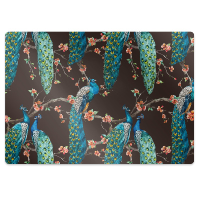 Szék szőnyeg Pávák az erdőben