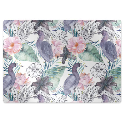 Szék szőnyeg Egzotikus madarak