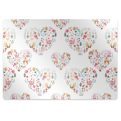 Szék szőnyeg Erdei állatok