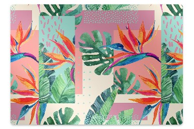 Padlóvédő székalátét Egzotikus mozaik