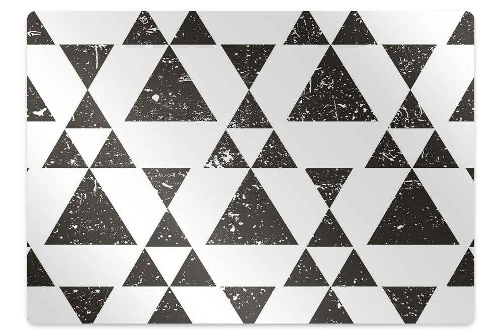 Padlóvédő székalátét Fekete-fehér geometriai ábrák