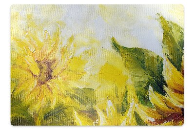 Padlóvédő székalátét Napraforgók