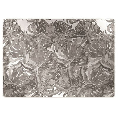 Szék szőnyeg Szürke levelek