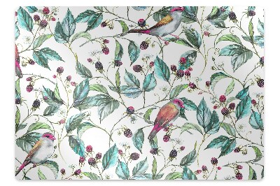 Padlóvédő székalátét Madarak az erdőben