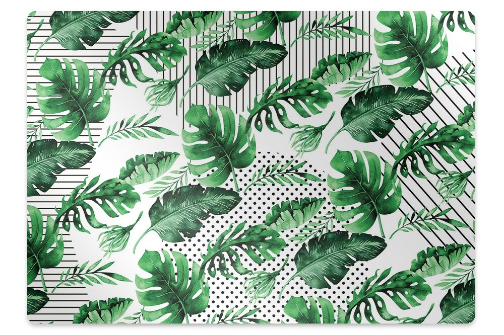 Padlóvédő székalátét Monstera levelek