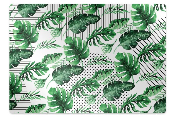 Padlóvédő székalátét Monstera levelek