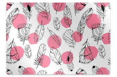 Padlóvédő székalátét Rajzolt tollak