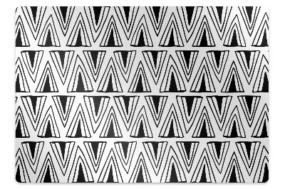 Szék szőnyeg Boho minta háromszögekkel