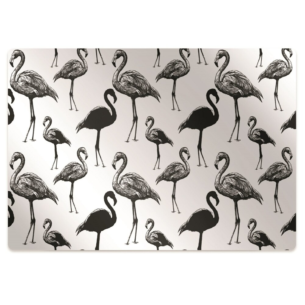 Szék szőnyeg Flamingók retro stílusban