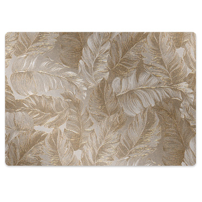 Padlóvédő székalátét Aranyszínű levelek