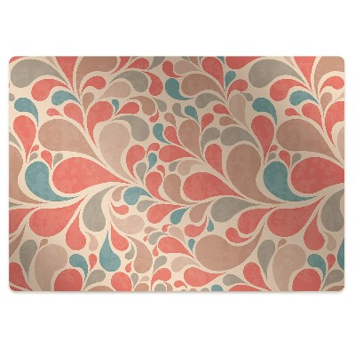 Padlóvédő székalátét Színes könnycseppek