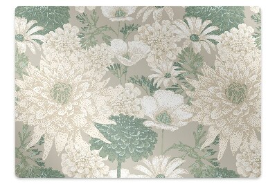 Padlóvédő székalátét Százszorszép virágai tavasszal