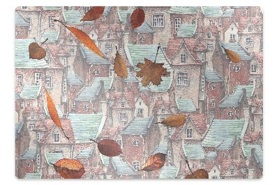 Padlóvédő székalátét A város őszi látképe