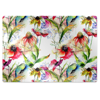 Szék szőnyeg Színes virágok