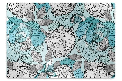 Padlóvédő székalátét Virágos kombináció