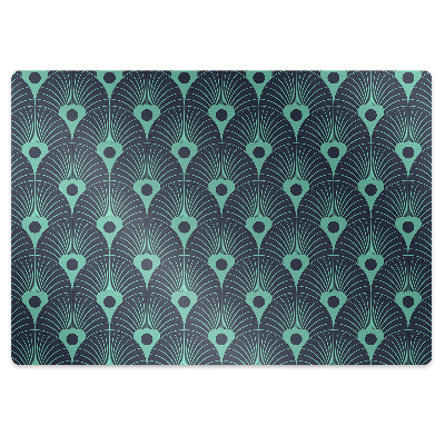 Padlóvédő székalátét Pávatollak