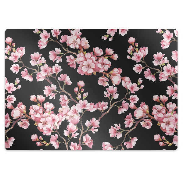 Padlóvédő székalátét Sakura virágok