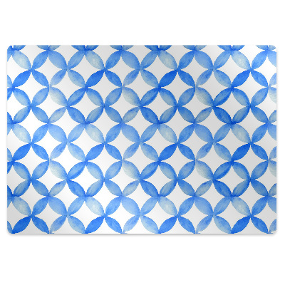 Padlóvédő székalátét Kék körök