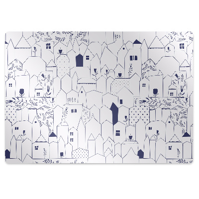 Padlóvédő székalátét Egy város vázlata