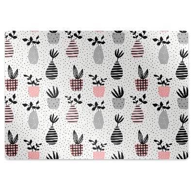 Padlóvédő székalátét Virágok vázában