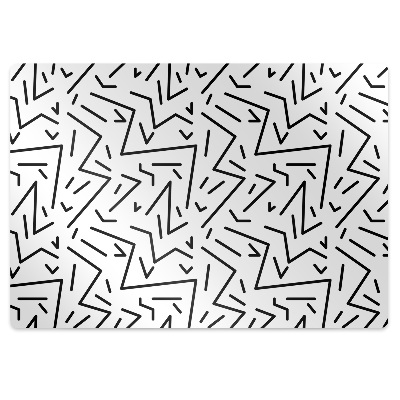 Szék szőnyeg Cikcakkok fehér alapon