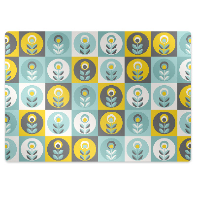 Szék szőnyeg Virágos motívum