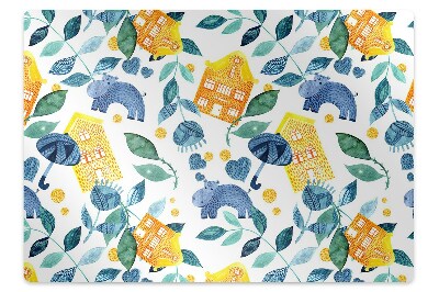 Padlóvédő székalátét Vízilovak gyerekeknek