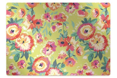 Padlóvédő székalátét Virágokkal teli kert