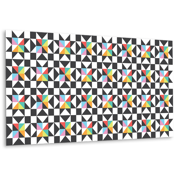Öntapadó falburkolat geometrikus mintázatban