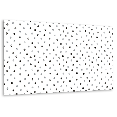 Vinyl falburkolat kutya mancsát ábrázoló mintával