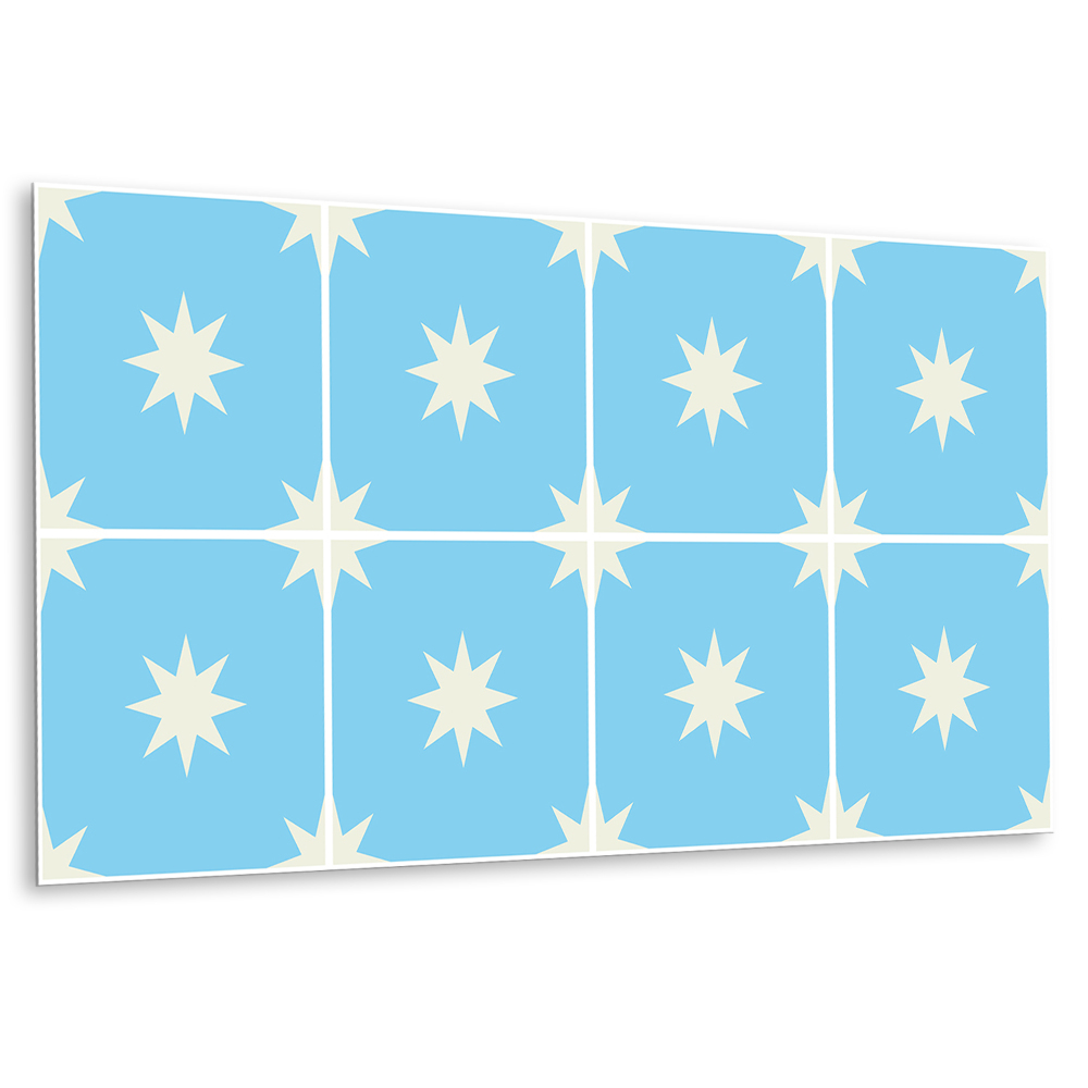 Pvc falburkolat Geometrikus csillag motívum