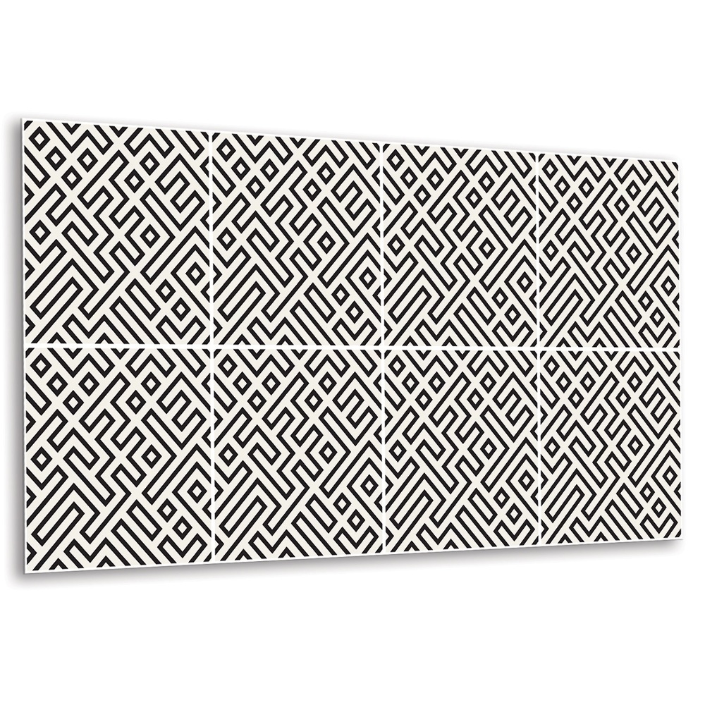 Dekorpanel falra geometriai alakzatokkal