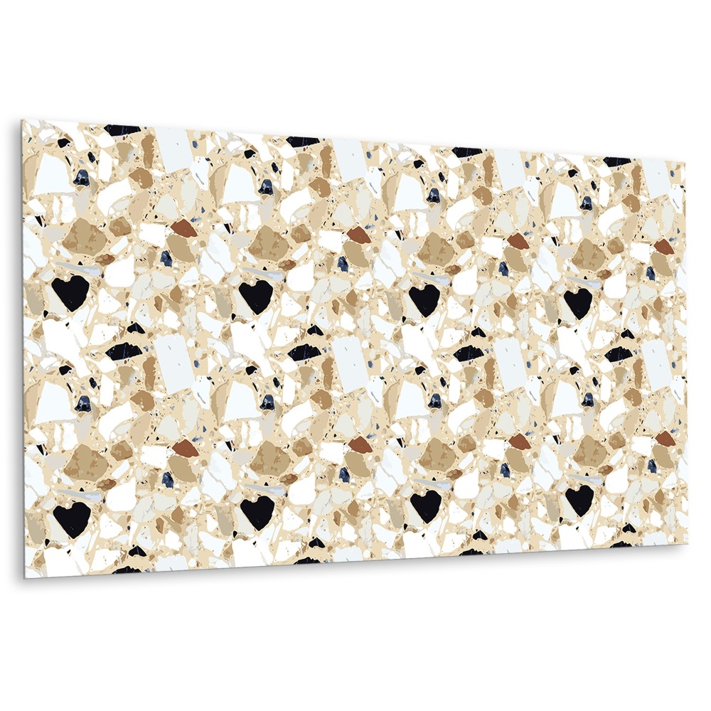 Falvédő falburkoló panel terrazzo motívummal