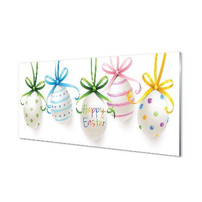 Boldog húsvéti húsvéti tojás Üvegkép