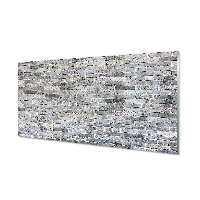 Szürke téglafal Üvegkép