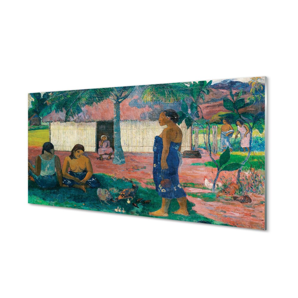 Paul Gauguin – No te aha oe riri (Miért vagy dühös) Egyedi üvegkép