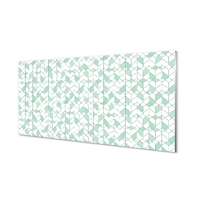 Apró kék kockák Üvegkép